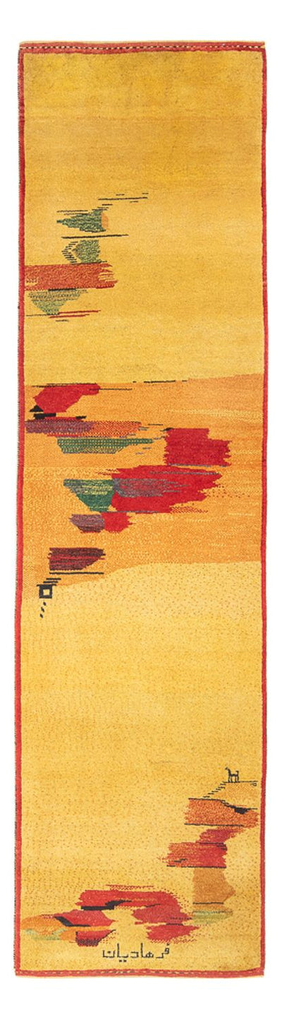 ペルシャギャベ 絨毯 84x288cm - ペルシャウールラグ