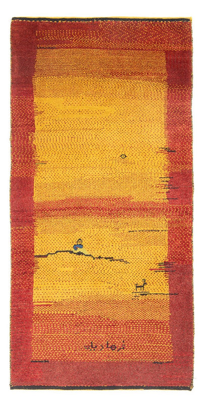 ペルシャギャベ 絨毯 88x188cm - ペルシャウールラグ
