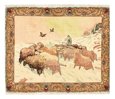 タブリーズ - 50 Raj 絨毯 84x110cm - ペルシャ絨毯