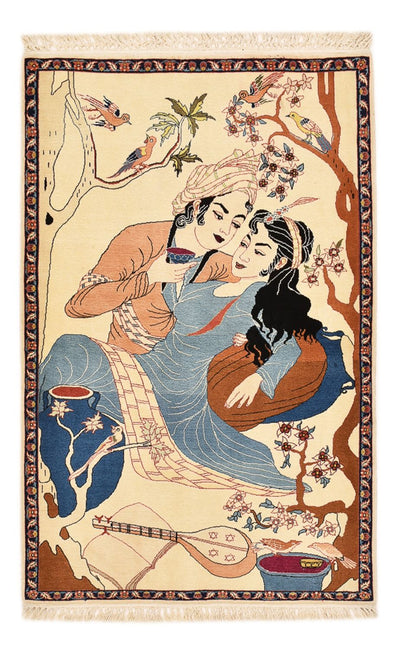 タブリーズ - 50 Raj 絨毯 76x122cm - ペルシャ絨毯
