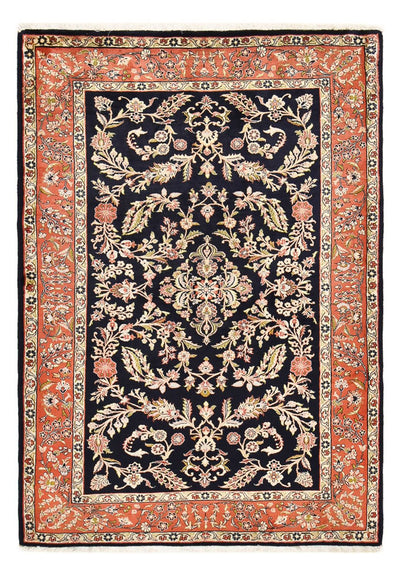 サルーク 絨毯 142x203cm - ペルシャ絨毯 - ダークブルー