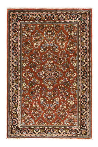 サルーク 絨毯 138x207cm - ペルシャ絨毯 - ダークレッド