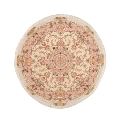 タブリーズ - 50 Raj 絨毯 143x143cm - ペルシャ絨毯