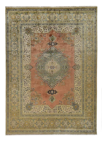 タバタバイ 絨毯 298x410cm - ペルシャ絨毯 - オリーブグリーン