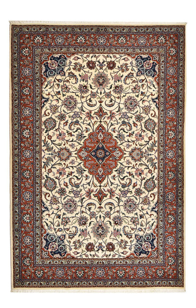 サルーク 絨毯 204x317cm - ペルシャ絨毯 - ベージュ