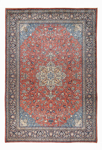 サルーク 絨毯 242x353cm - ペルシャ絨毯 - ライトレッド