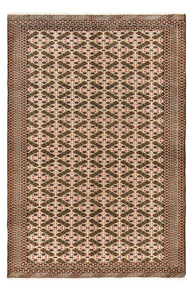 トルカマン絨毯 130x193cm - ペルシャ絨毯 - ダークベージュ