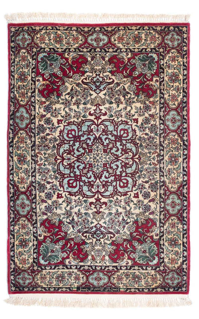 イスファハン 絨毯 83x124cm - ペルシャ絨毯