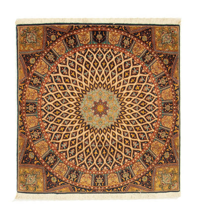 タブリーズ - 50 Raj 絨毯 100x100cm - ペルシャ絨毯