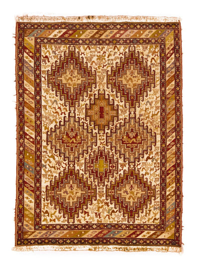 タブリーズ 絨毯 106x138cm - ペルシャ絨毯