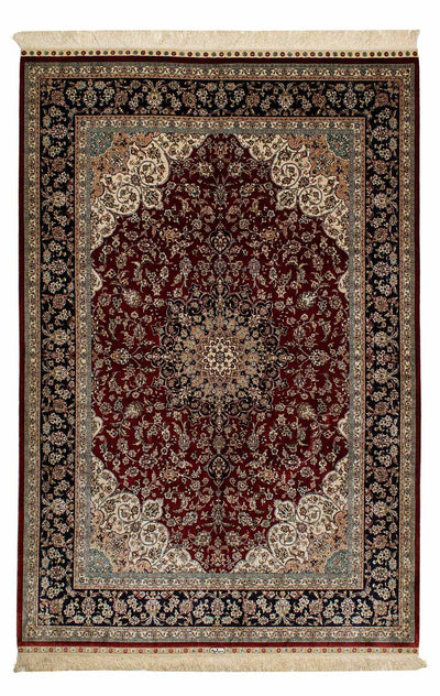 中国シルク 絨毯 137x198cm - ペルシャ絨毯