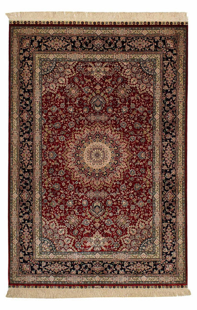 中国シルク 絨毯 122x183cm - ペルシャ絨毯