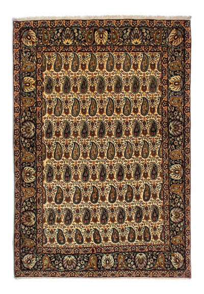 ゴム - シルク 絨毯 135x195cm - ペルシャ絨毯