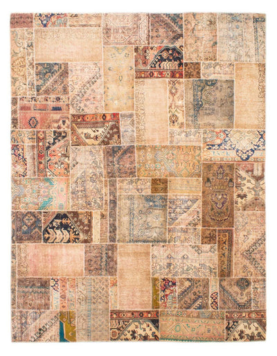 パッチワーク絨毯 235x304cm - ペルシャウールラグ