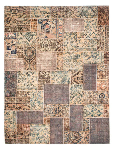 パッチワーク絨毯 240x317cm - ペルシャウールラグ