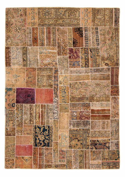 パッチワーク絨毯 164x234cm - ウールラグ