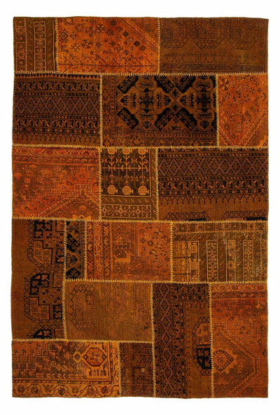 パッチワーク絨毯 200x289cm - ウールラグ