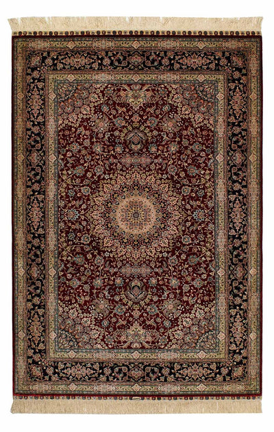 中国シルク 絨毯 122x183cm - ペルシャ絨毯