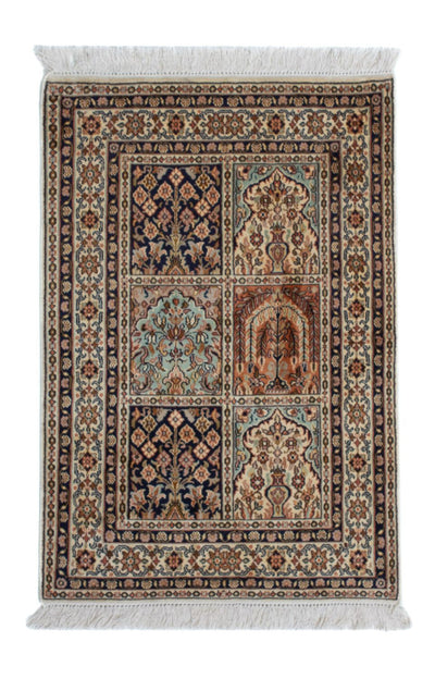 カシミールシルク 絨毯 63x93cm - オリエンタル絨毯
