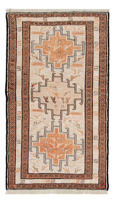 キリム シルク 絨毯 62x103cm