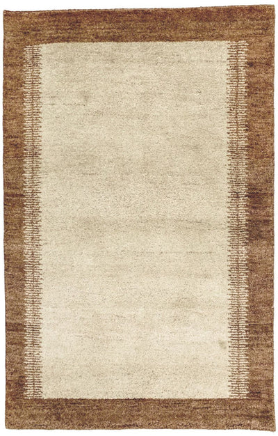 インド ギャベ 絨毯 110x165cm - ウールラグ