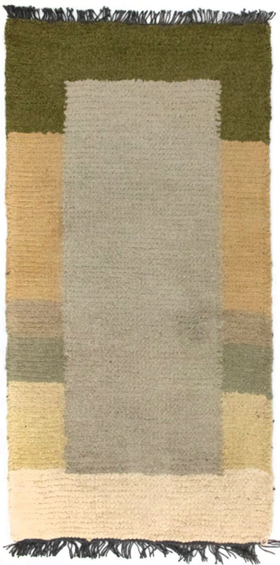 ネパール絨毯 70x140cm - ウールラグ