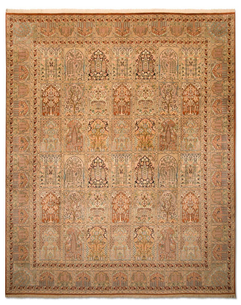 カシミールシルク 絨毯 308x241cm - オリエンタル絨毯