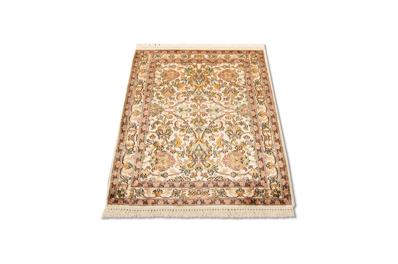 カシミールシルク 絨毯 95x62cm - オリエンタル絨毯