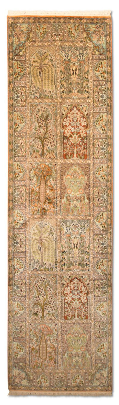 カシミールシルク 絨毯 75x270cm - オリエンタル絨毯