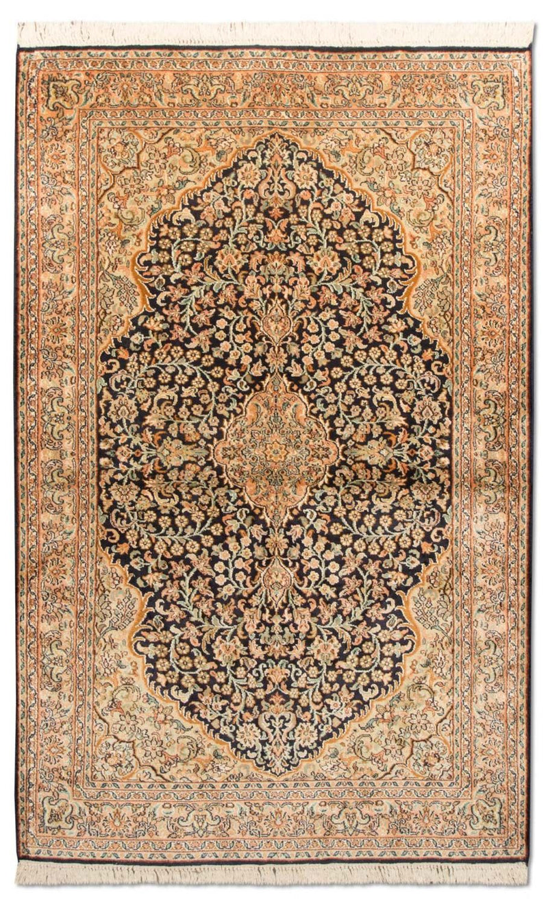 カシミールシルク 絨毯 153x93cm - オリエンタル絨毯