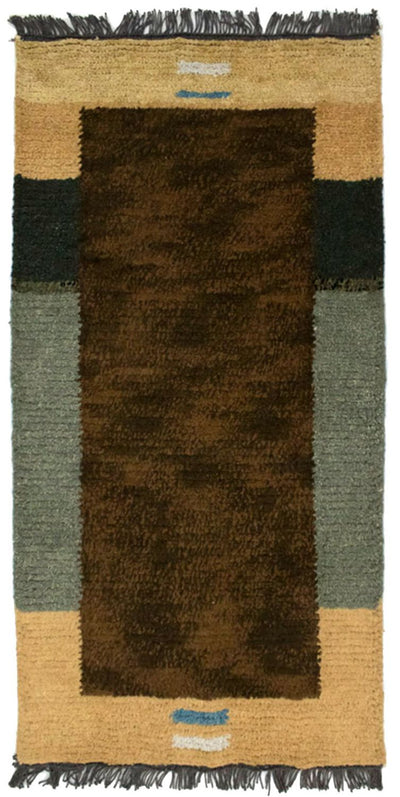 ネパール絨毯 70x140cm - ウールラグ