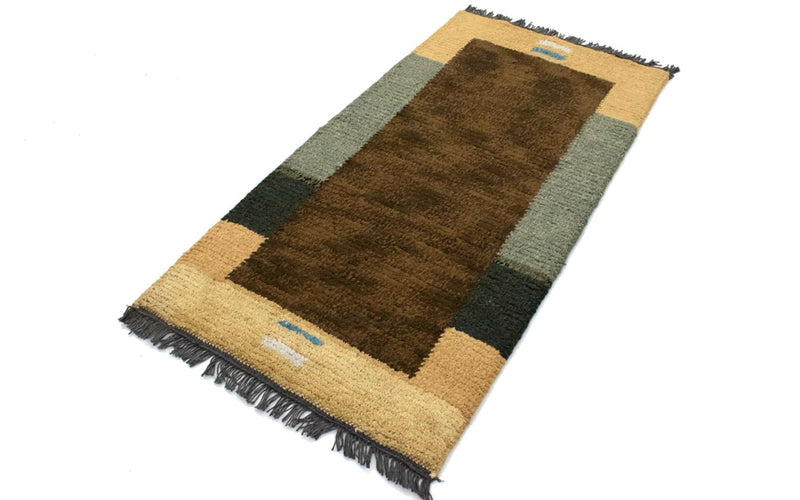 ネパール絨毯 140x70cm - ウールラグ