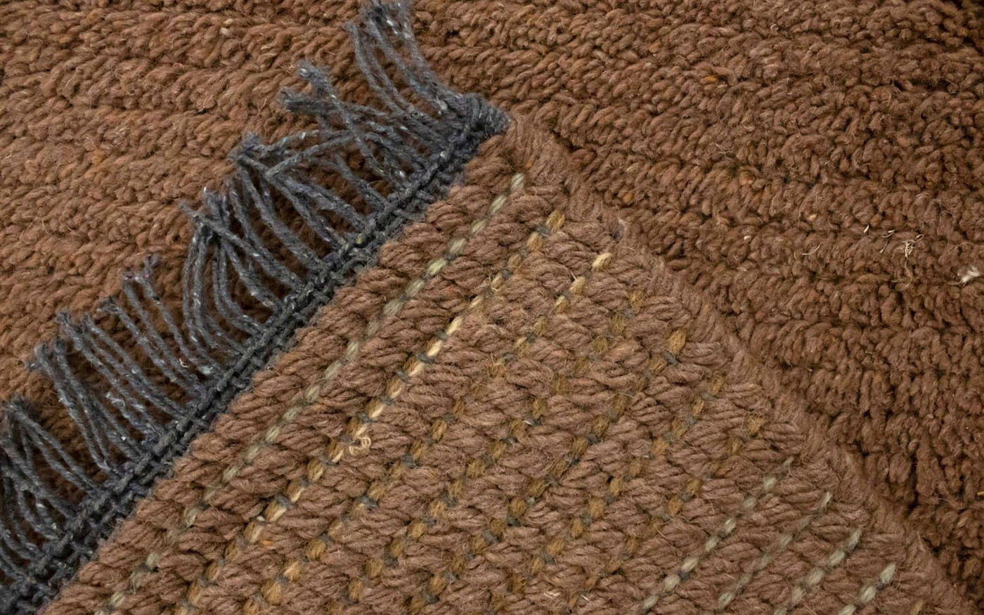 ネパール絨毯 140x70cm - ウールラグ