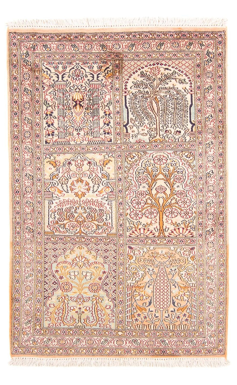 カシミールシルク 絨毯 119x79cm - オリエンタル絨毯