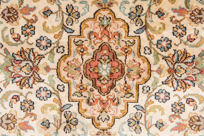 カシミールシルク 絨毯 123x79cm - オリエンタル絨毯