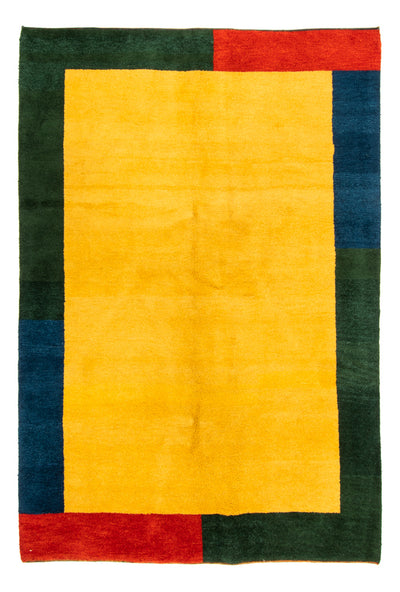 インド ギャベ 絨毯 200x294cm - ウールラグ