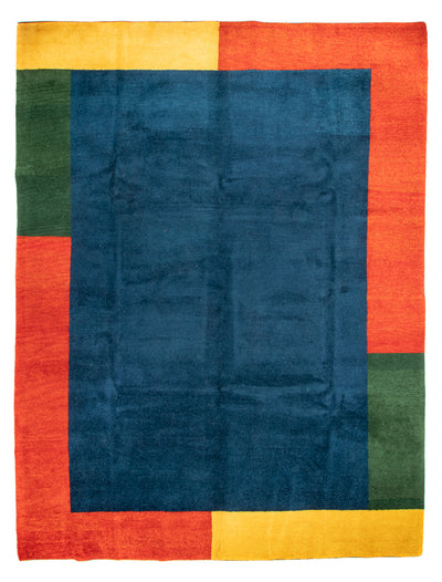 インド ギャベ 絨毯 297x393cm - ウールラグ