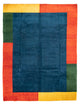 インド ギャベ 絨毯 393x297cm - ウールラグ