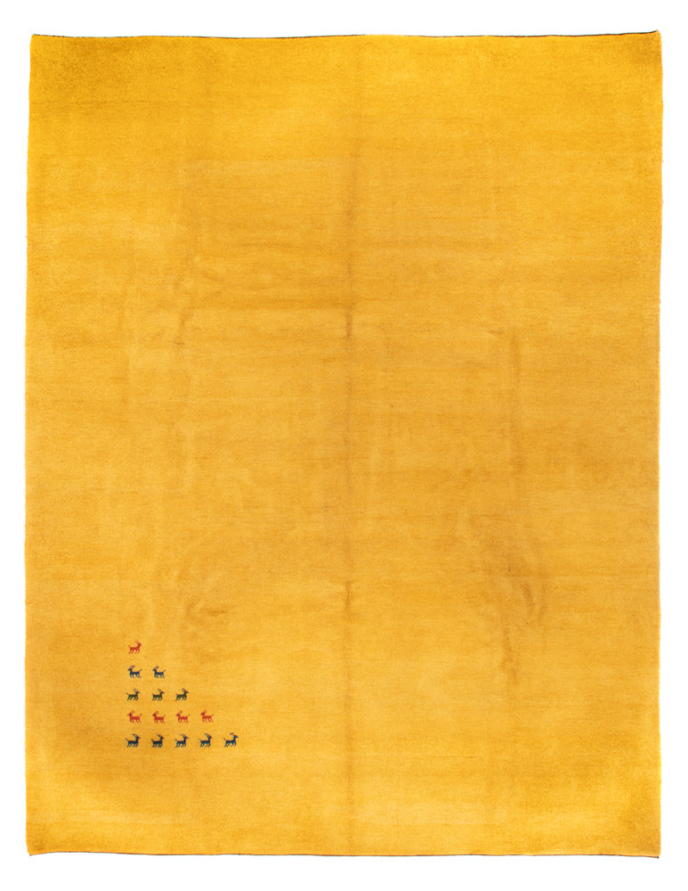 インド ギャベ 絨毯 394x307cm - ウールラグ