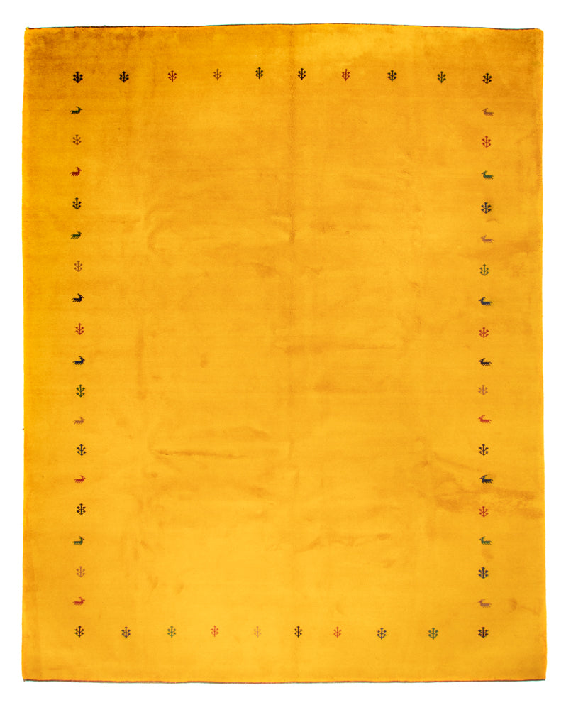 インド ギャベ 絨毯 388x299cm - ウールラグ