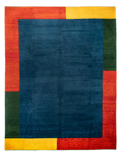 インド ギャベ 絨毯 297x387cm - ウールラグ