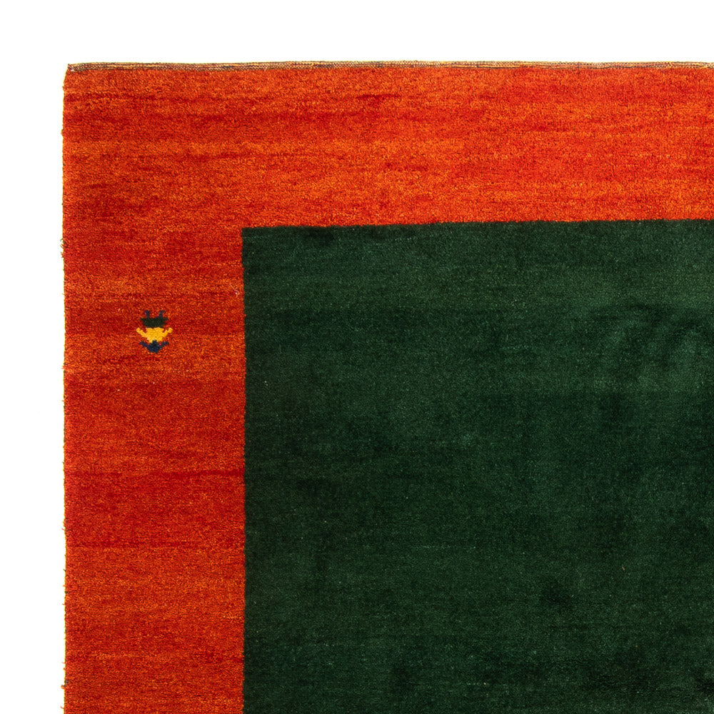 インド ギャベ 絨毯 250x247cm - ウールラグ