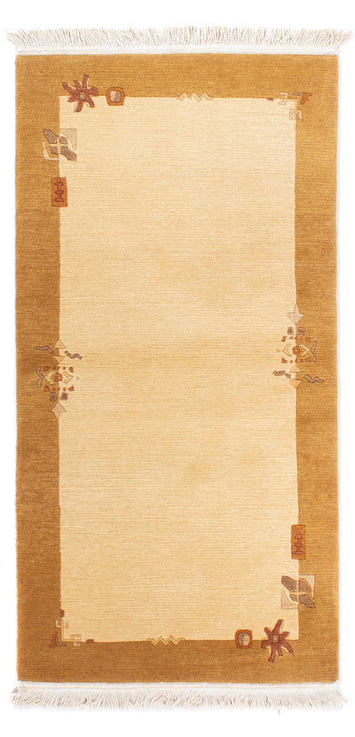 ネパール絨毯 71x143cm - ウールラグ