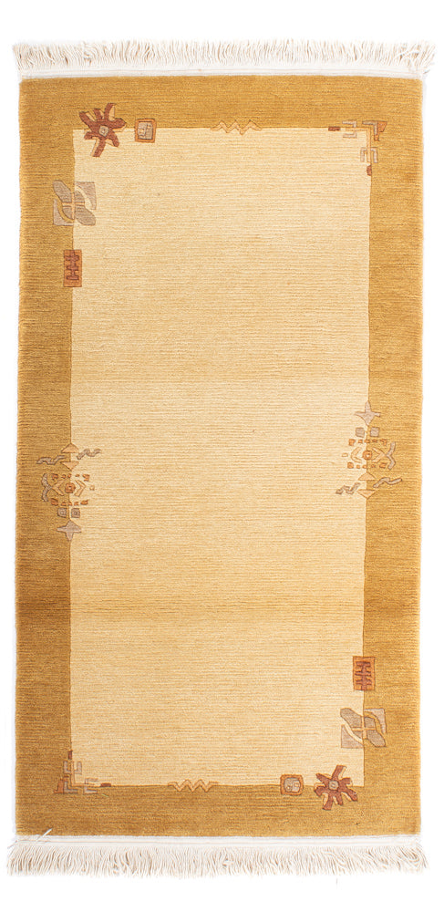 ネパール絨毯 139x71cm - ウールラグ