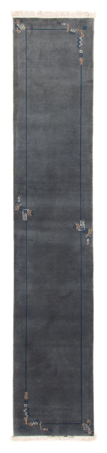 ネパール絨毯 330x71cm - ウールラグ