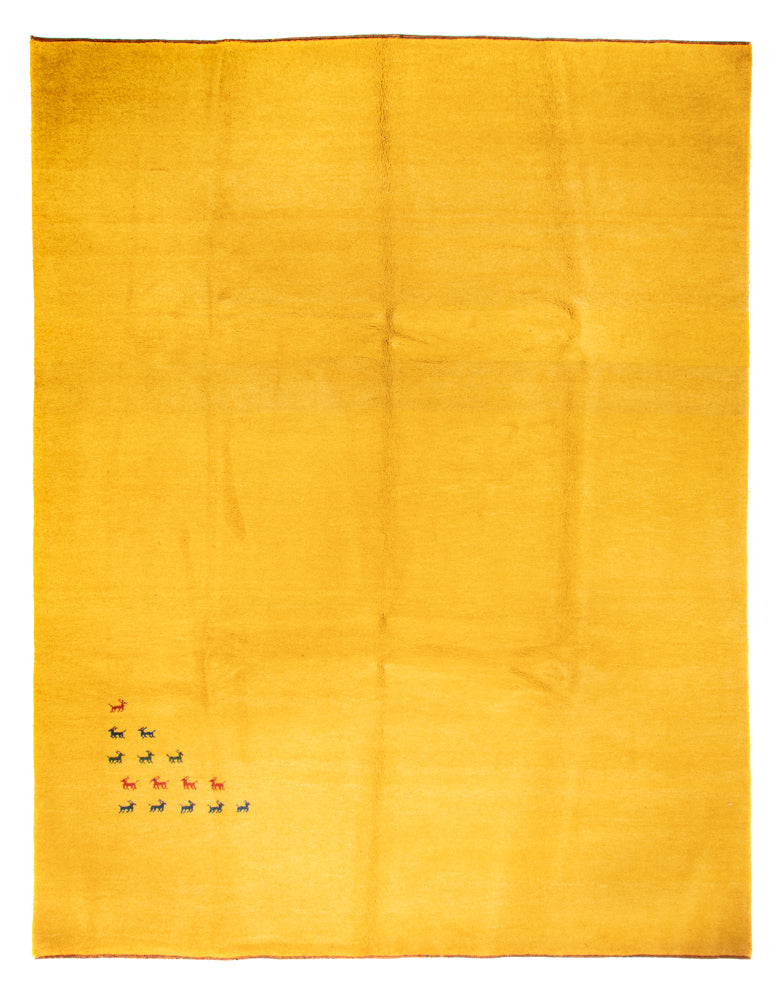 インド ギャベ 絨毯 385x295cm - ウールラグ