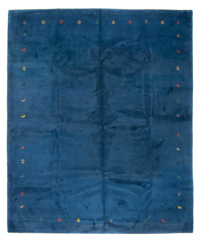 インド ギャベ 絨毯 395x309cm - ウールラグ