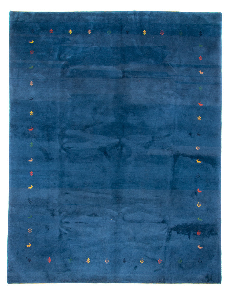 インド ギャベ 絨毯 396x293cm - ウールラグ