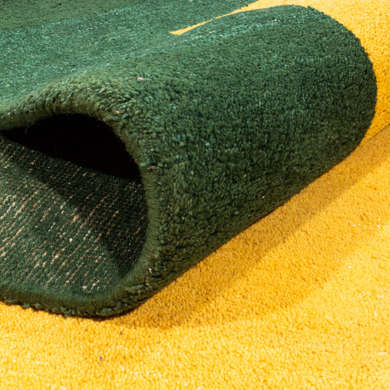 インド ギャベ 絨毯 346x253cm - ウールラグ