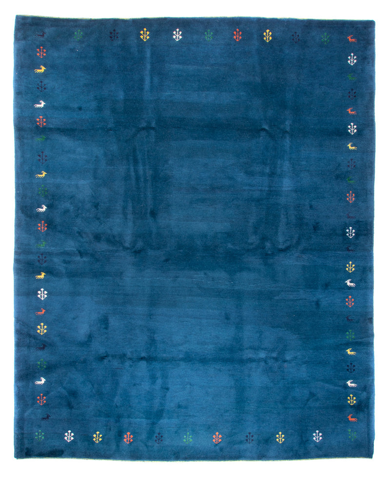 インド ギャベ 絨毯 395x313cm - ウールラグ